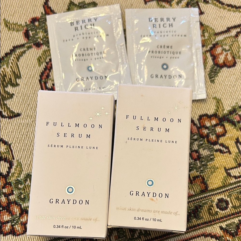 NWT Graydon Clean Skincare Fullmoon Serum Set